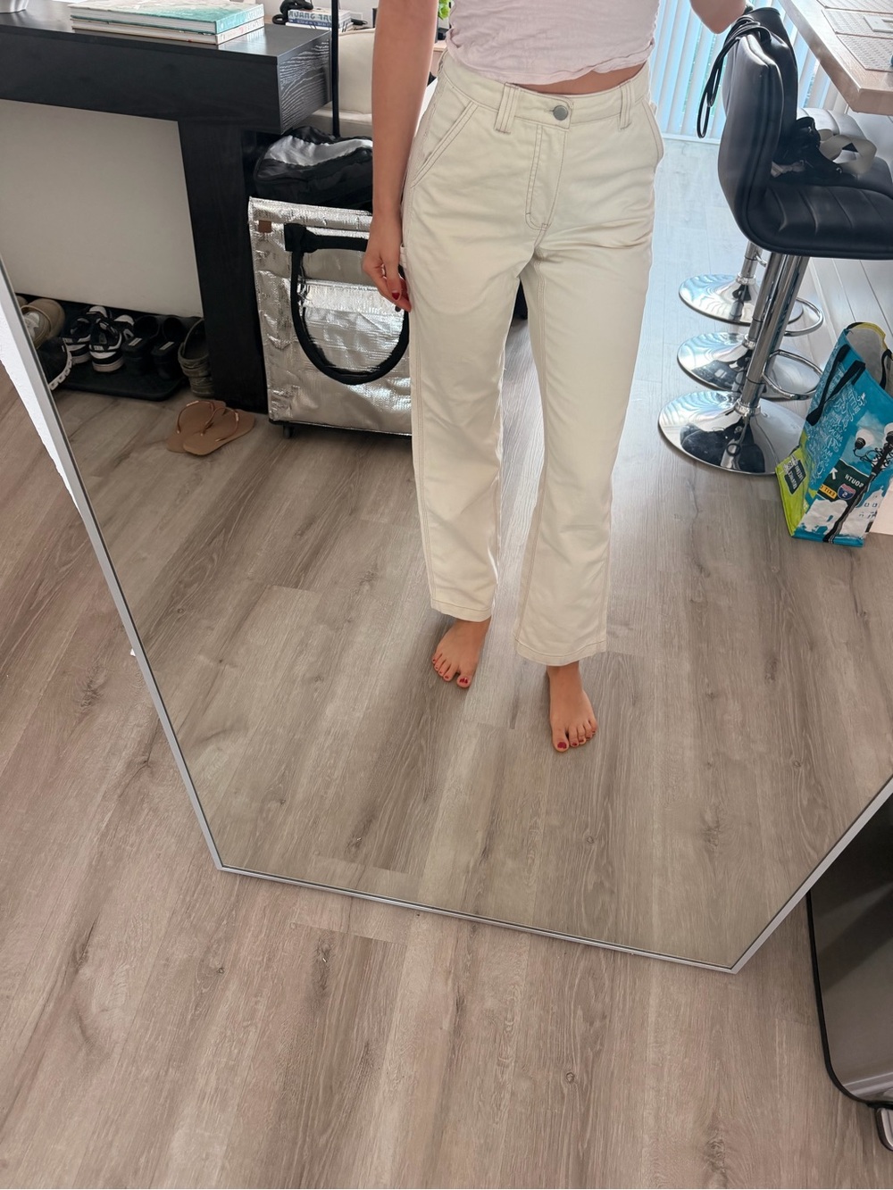 TNA Cream Cargo Pants